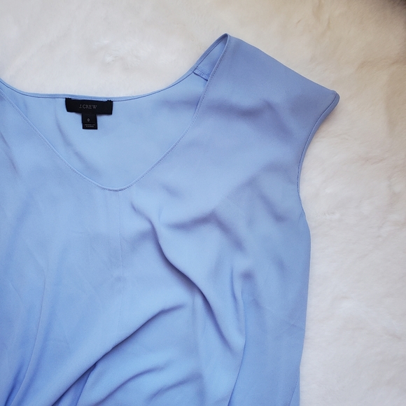 J. Crew Tops - J. CREW • Blue Blouse  size 8